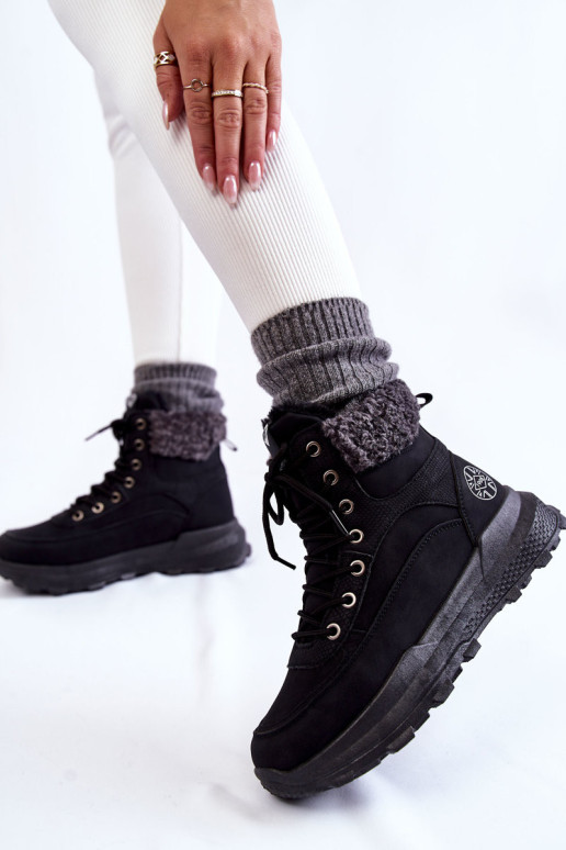 Šilti batai Trappers Lee Cooper LCJ-22-44-1362 juodi