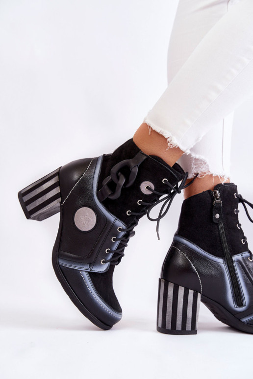 Moteriški odiniai batai Maciejka 05599-01 Juodi