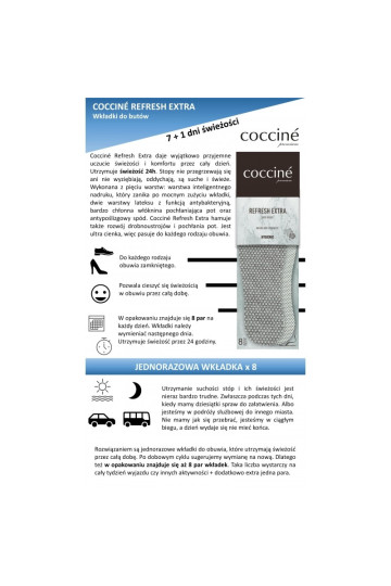 Coccine Refresh Extra Refreshing įklotai 8 poros 2