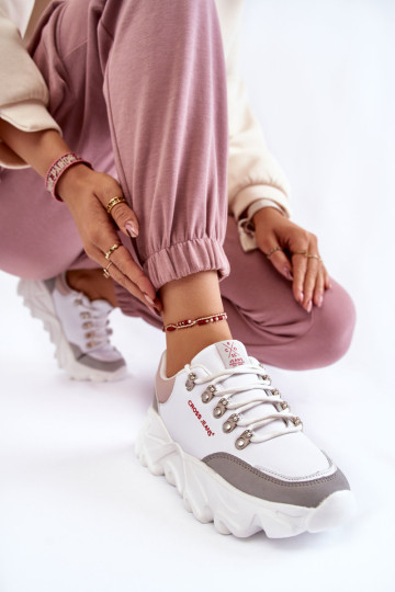 Moteriški sportbačiai ant platformos Cross Jeans KK2R4071C Balta 2