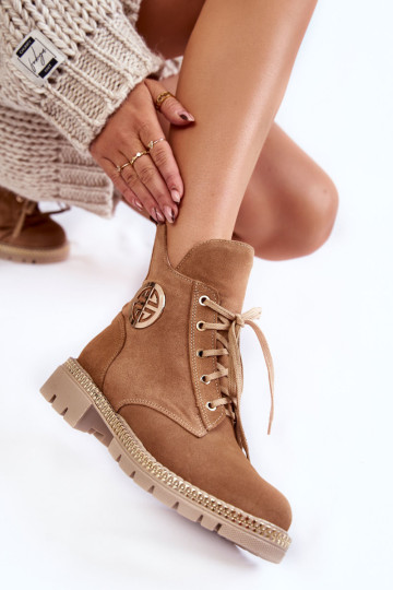 Moteriški izoliuoti batai su užtrauktuku Camel Sinem