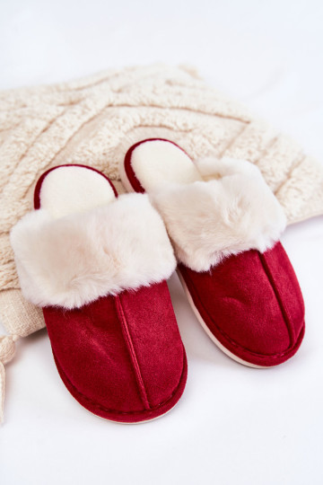 Moteriškos šlepetės su kailiu Red Morisea