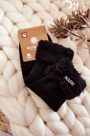 Moteriškos juodos šiltos kojinės