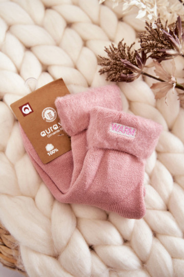 Moteriškos šiltos kojinės Rožinės Šiltos