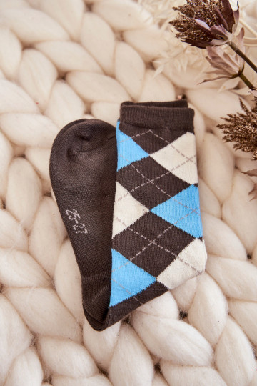 Jaunystės aukštai languotos kojinės 5 pakuočių daugiaspalvės