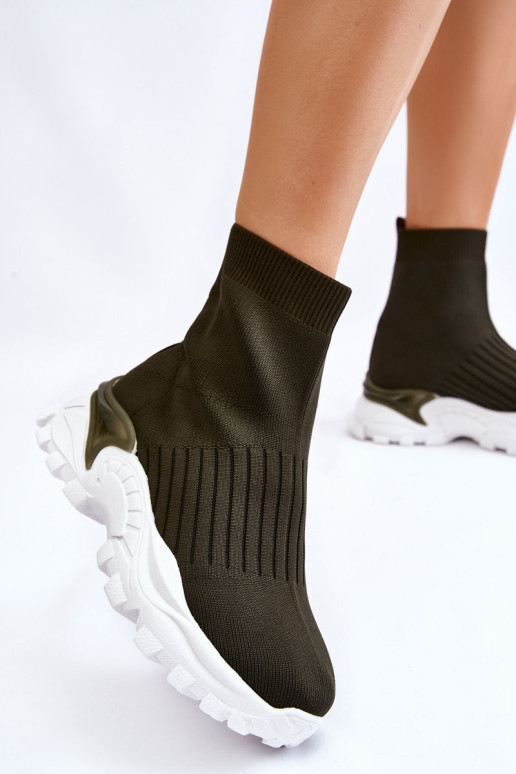 Moteriški treniruokliai aukštoms kojinėms Green Jovie