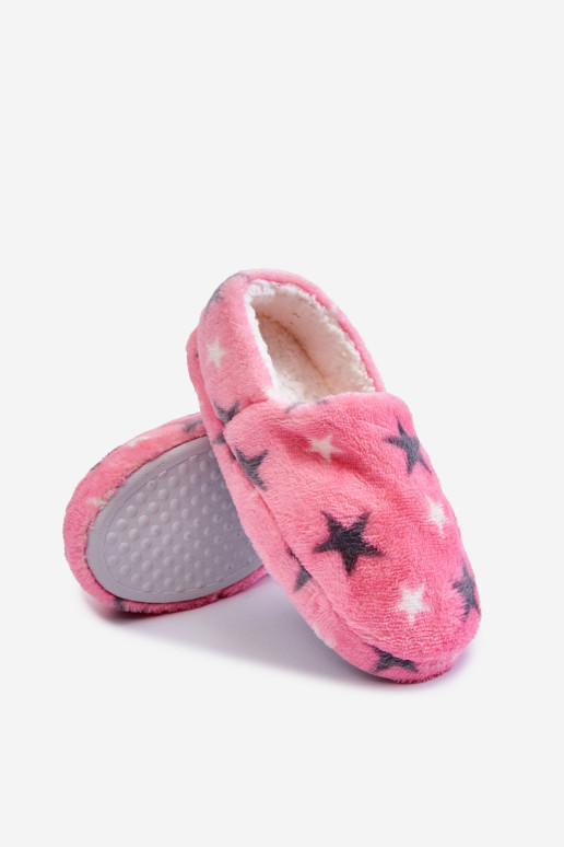 Vaikiškos izoliuotos užsegamos šlepetės su „Stars Pink Meyra“.