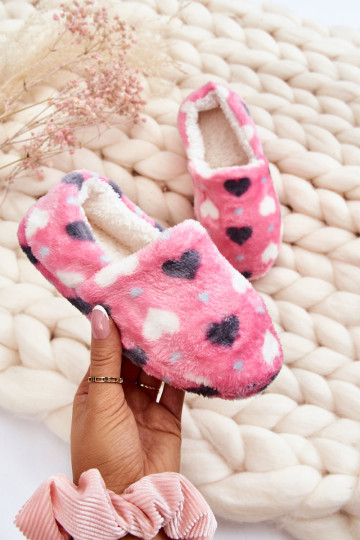 Vaikiškos izoliuotos užsegamos šlepetės In The Heart Pink Meyra