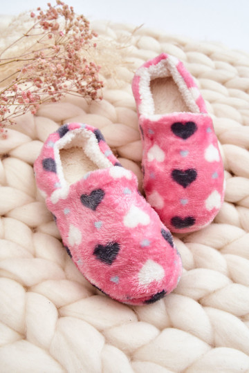 Vaikiškos izoliuotos užsegamos šlepetės In The Heart Pink Meyra