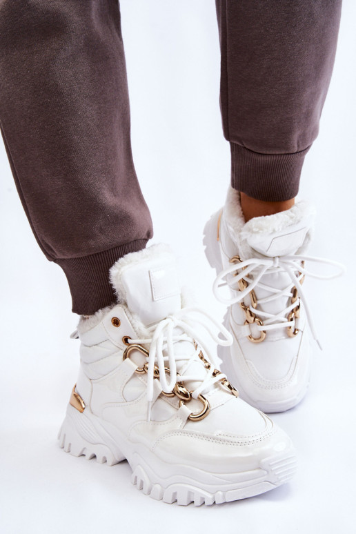 Moteriški izoliuoti sportiniai batai suvarstomi suvarstyti Balta Bastini