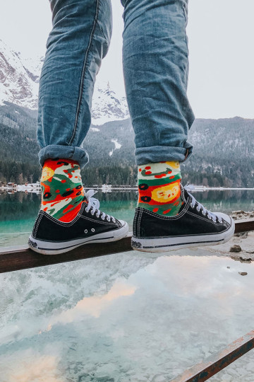 Rainbow Socks 1 pora vegetariškų picų kojinių 2