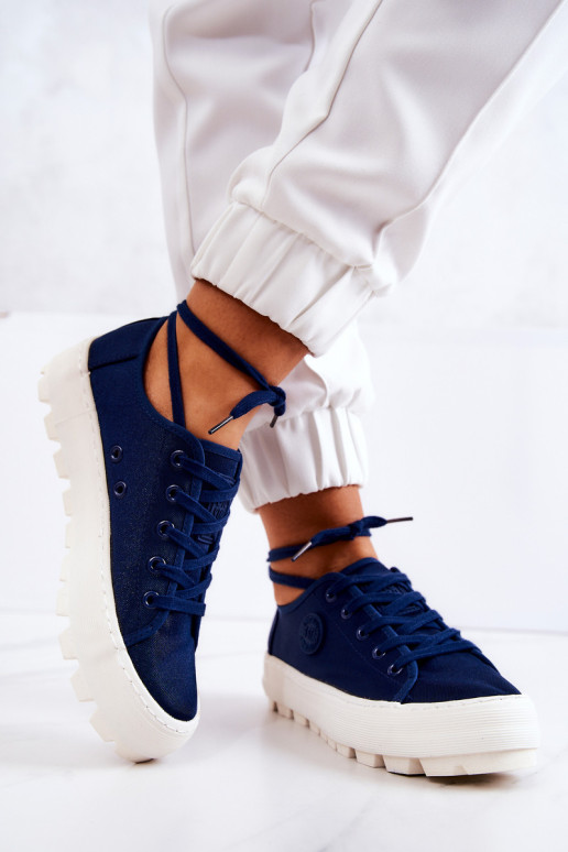 Moteriški sportbačiai BIG STAR JJ274491 Tamsiai mėlyni