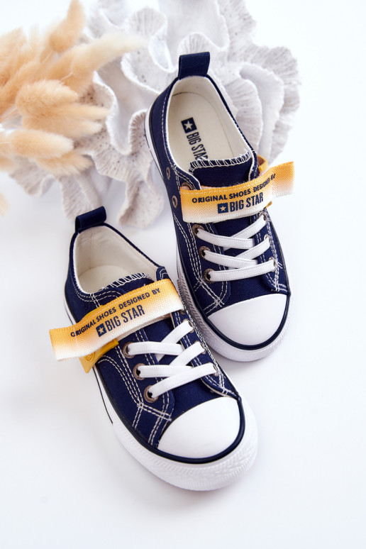 Vaikiški žemi sportbačiai BIG STAR JJ374072 Navy