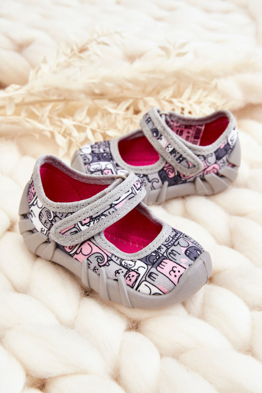 Balerina Befado Cats šlepetės 109P261 Pilkos...