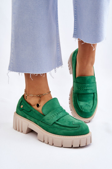 Moteriški suede batai Green Fiorell