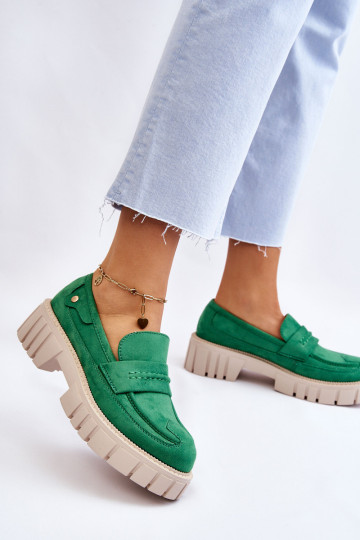 Moteriški suede batai Green Fiorell