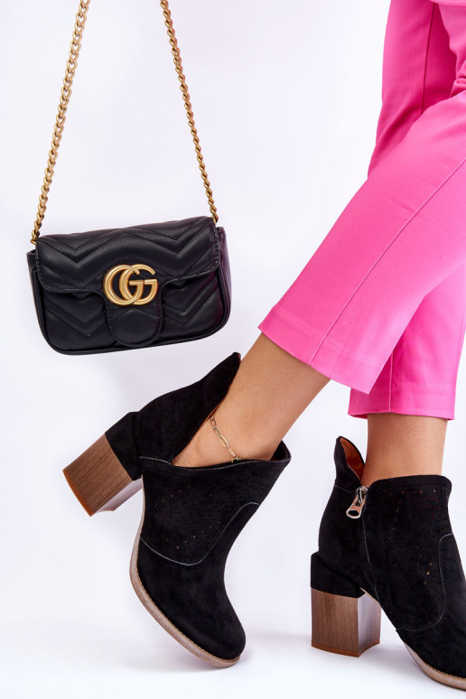 Black Layne iškirpti zomšiniai batai