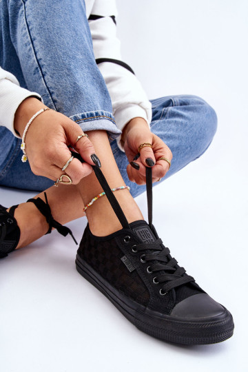 Klasikiniai žemi sportbačiai Big Star LL274072 juodi 2