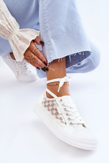 Klasikiniai žemi sportbačiai Big Star LL274071 balti 2