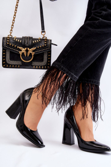 Madingi lakinės odos kulnų aukštakulniai