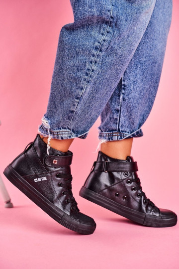 Moteriški aukšti sportbačiai BIG STAR V274542 juodi 2