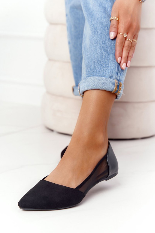 Tinklinės smailiosios balerinos Juoda Melania