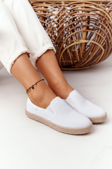 Espadrilės ant pinto pado Big Star HDD274015 baltos spalvos