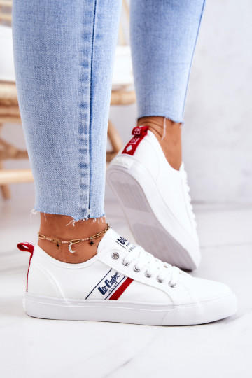 Sportbačiai ant platformos Lee Cooper LCW-22-31-0830L balti