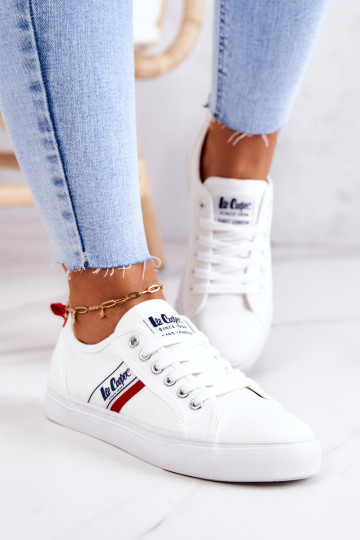 Sportbačiai ant platformos Lee Cooper LCW-22-31-0830L balti