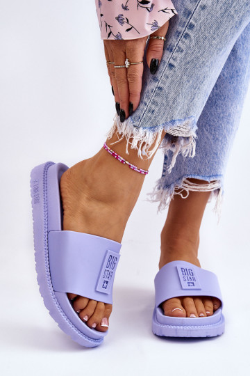 Moteriškos šlepetės Big Star LL274431 Šviesiai violetinės...