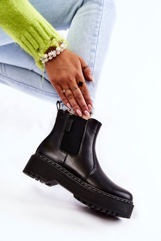 Šilti užsegami batai Big Star II274101 juodi