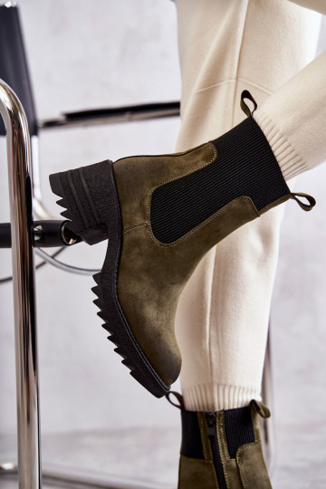 Moteriški šilti batai ant kulno Green Abella 2