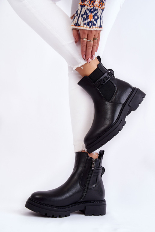 Moteriški batai La.Fi 250005B-PU Juodi