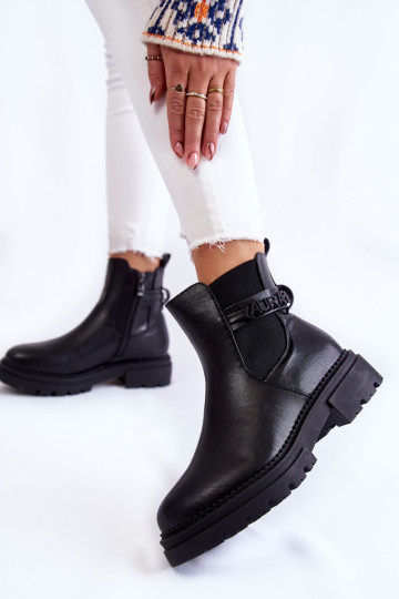 Moteriški batai La.Fi 250005B-PU Juodi