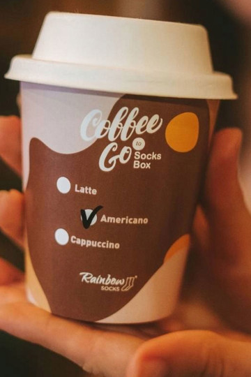 Rainbow Socks amerikietiška kava 1 pora
