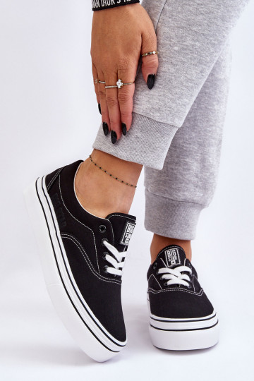 Moteriški sportbačiai su platforma Big Star LL274230 juodi