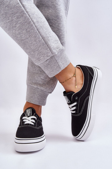 Moteriški sportbačiai su platforma Big Star LL274230 juodi