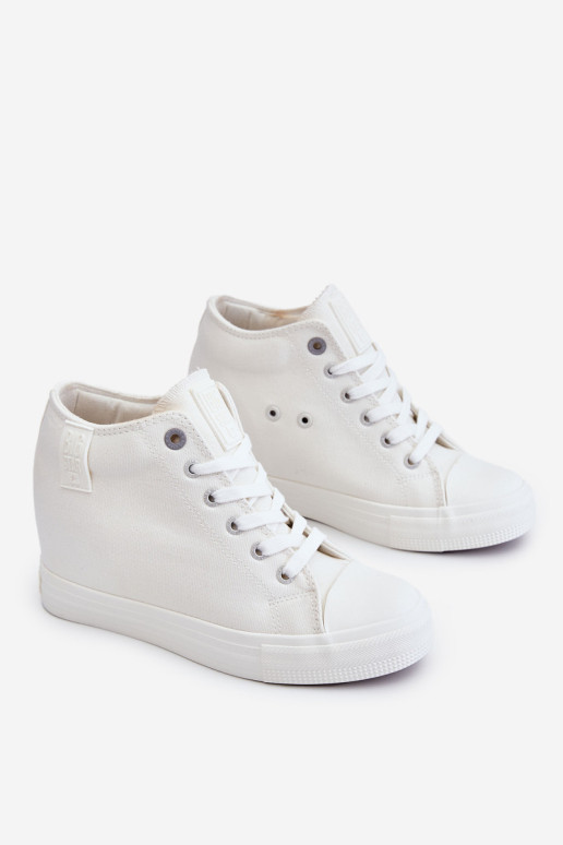 Hidden Wedge High Sneakers Big Star LL274035 balti