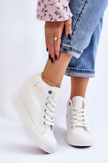 Hidden Wedge High Sneakers Big Star LL274035 balti