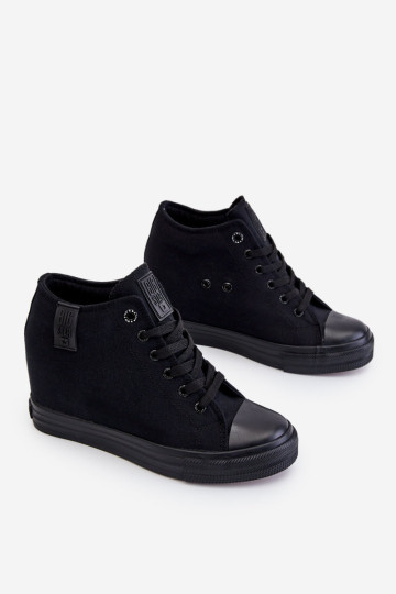 Hidden Wedge High Sneakers Big Star LL274034 Juodi