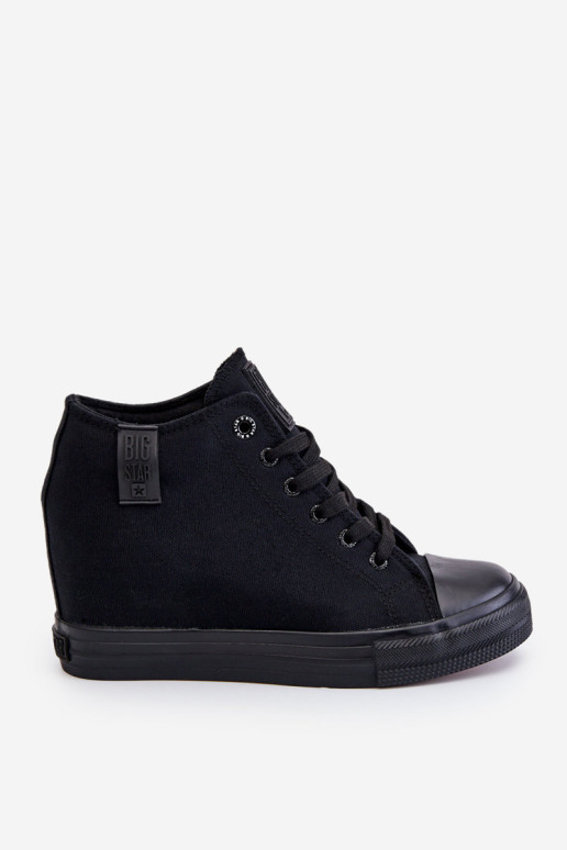 Hidden Wedge High Sneakers Big Star LL274034 Juodi