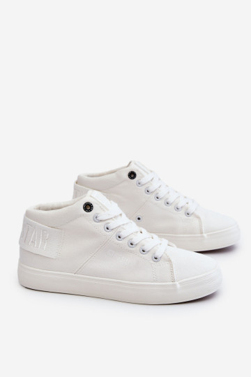 Moteriški klasikiniai aukštakulniai sportbačiai Big Star LL274002 balti