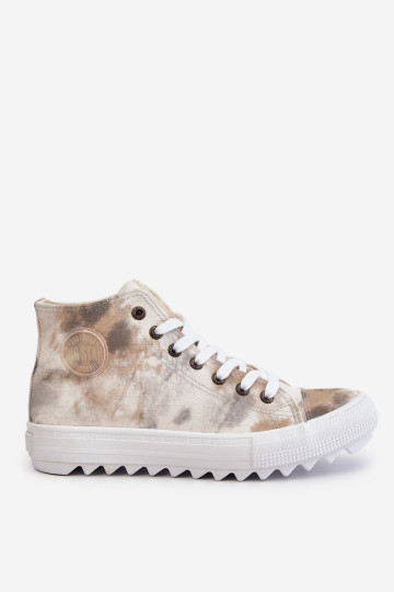 Moteriški sportbačiai High Big Star LL274047 Baltos ir žalios spalvos