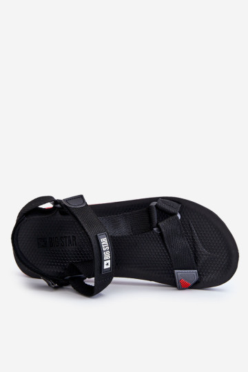 Vyriški sandalai su lipdukais Big Star DD174717 juodi