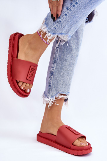 Moteriškos šlepetės Big Star LL274430 Raudona