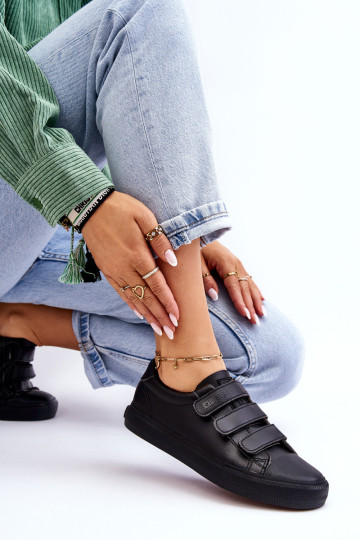 Klasikiniai Velcro sportbačiai Big Star LL274A206 Juodi