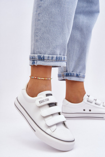 Klasikiniai Velcro sportbačiai Big Star LL274A205 balti