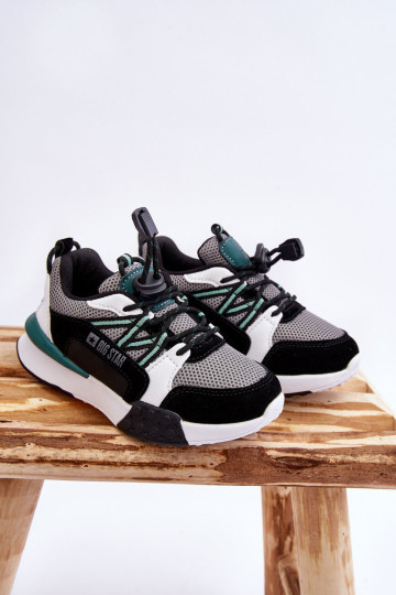 Vaikiški sportiniai bateliai Memory Foam System Big Star LL374217 Juoda ir pilka