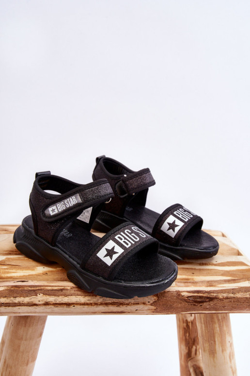 Vaikiški Velcro sandalai Big Star LL374192 Juodi