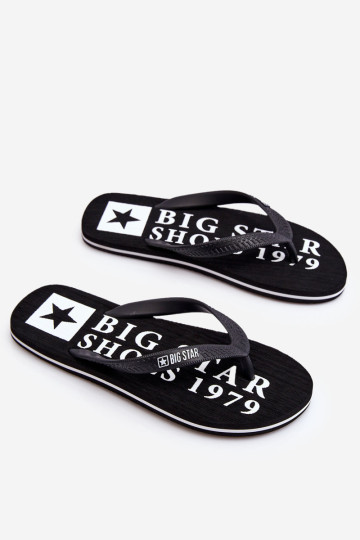 Vyriškos lengvos šlepetės Big Star LL174444 juodos